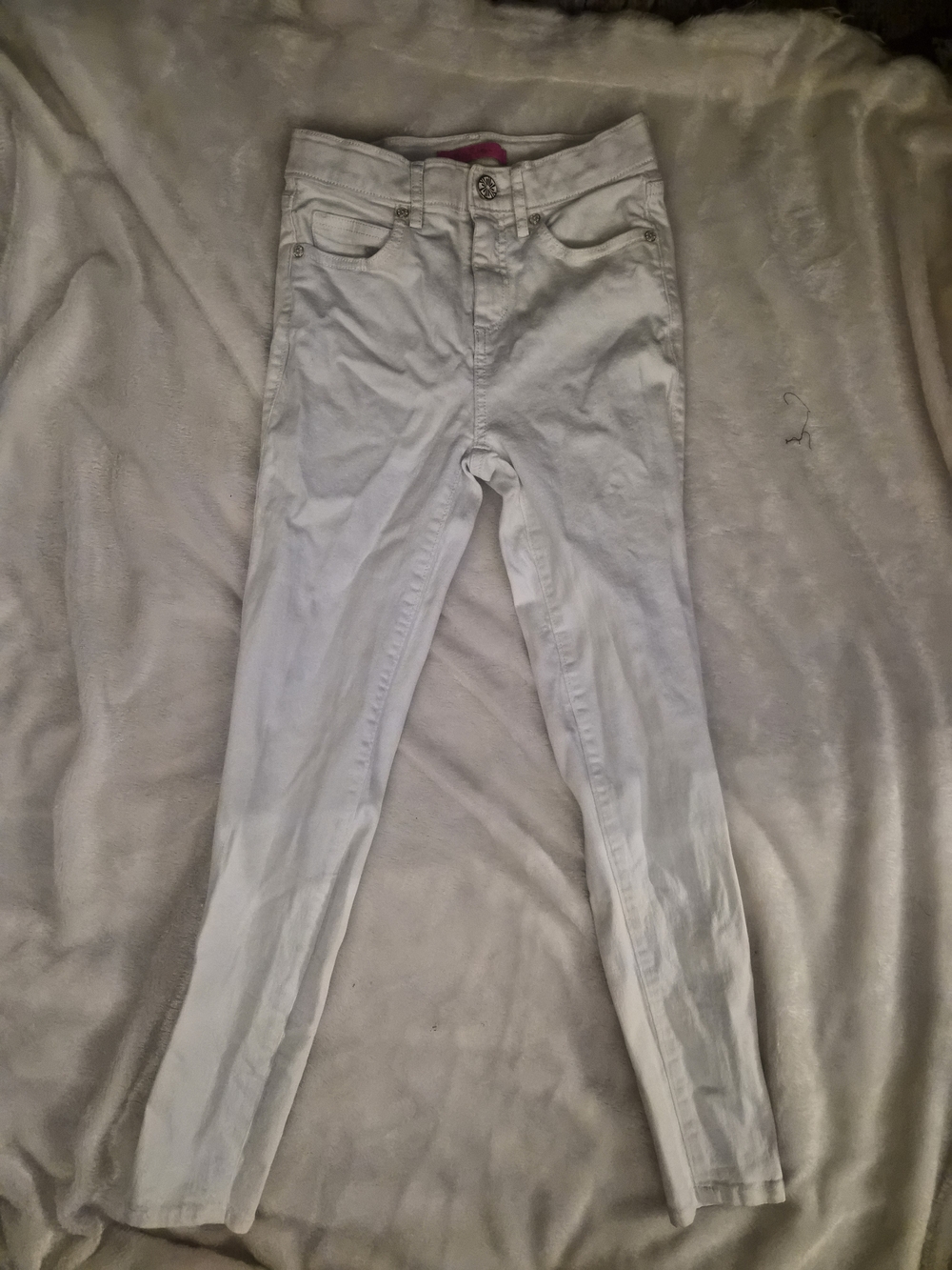 Lilly Pulitzer White Skinny Jeans Size 00 Preppy Summer Denim - Picture 2 of 9
